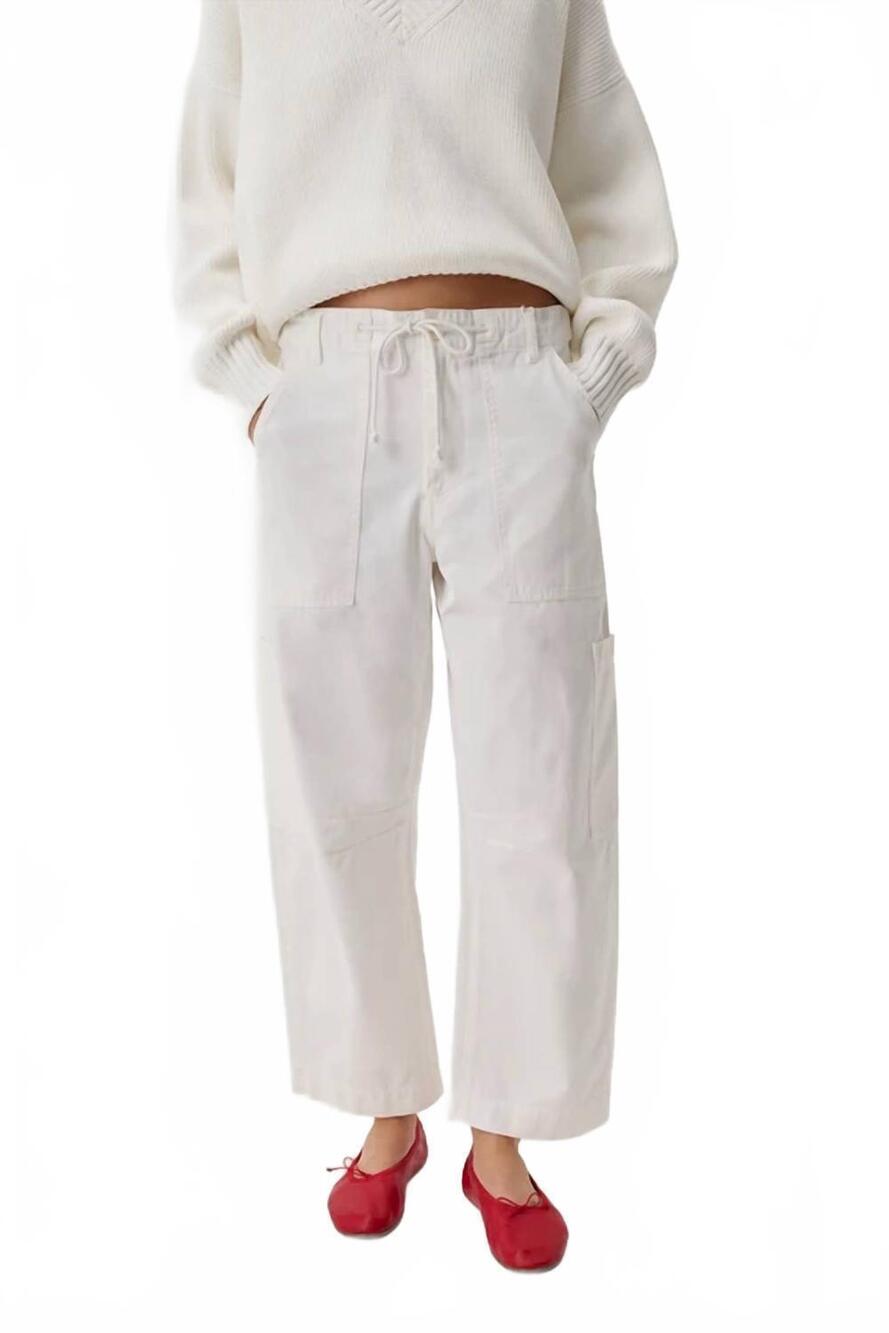 NEW PISTOLA sabrina utilty pants in white